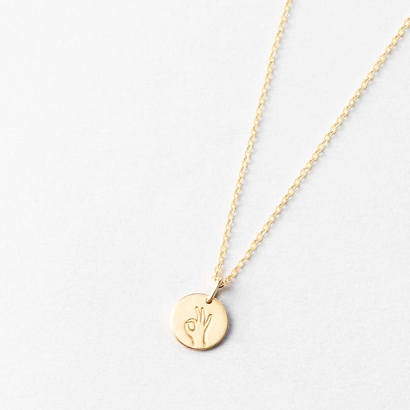 “Okie Dokie” Hand Sign Cute Pendant Charm Necklace - Picture 2 of 16